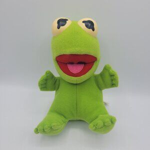 Vintage Baby Kermit the Frog Plush 1987 Stuffed Animal Jim Henson Muppets